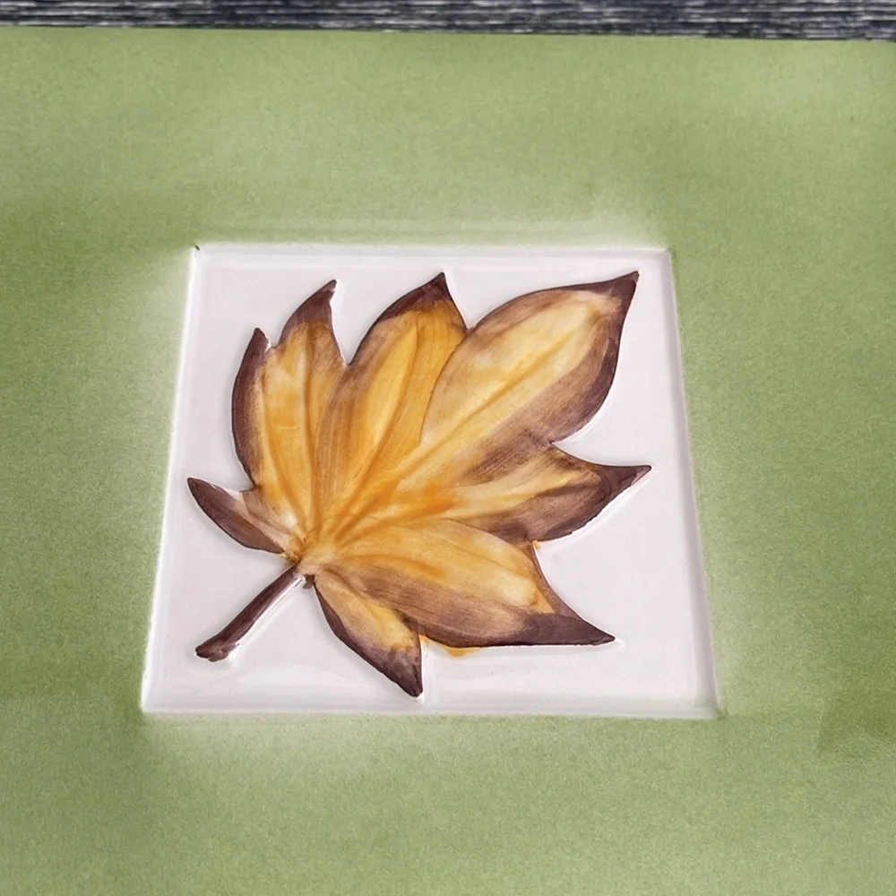 Crate & Barrel autumn leaf trivet or wall hanging.